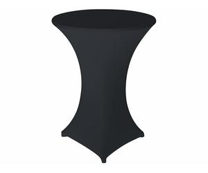 Infactory Housse extensible pour table haute mange-debout - coloris anthracite