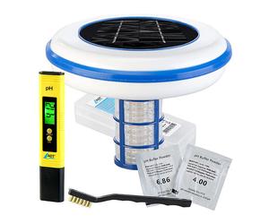 Infactory Ioniseur solaire pour piscine PO-160 avec pH-mètre