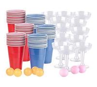 Infactory : Jeux à boire: prosecco et bière-pong, 60 gobelets et 12 coupes G