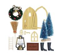 Infactory Kit de décoration de Noël "Porte de maison de lutin"