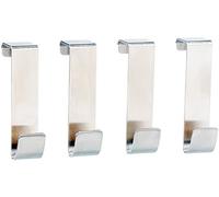 Infactory Lot de 4 Accroche Porte, Patère pour Porte, Crochets Universels en Acier Inoxydable