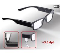Infactory Lunettes de lecture à LED - Avec batterie - Dioptrie +3,5