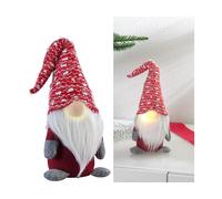 Infactory Lutin décoratif avec nez lumineux - coloris rouge