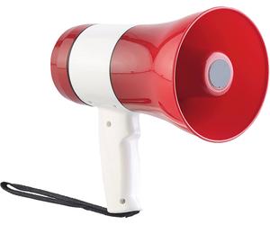Infactory Mégaphone USB 20 W avec enregistreur vocal, sirène et lecteur MP3 / SD