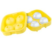 Infactory Moule à glaçons en silicone pour 4 glaçons sphériques XXL Ø 45 mm