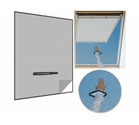 Moustiquaire - Infactory - Fenêtre de toit - 180 x 150 cm - Fixation auto agrippante - Noir