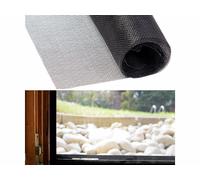 Infactory Moustiquaire en fibre de verre - 100 x 250 cm - Noir