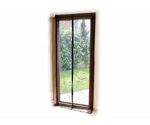 Infactory Moustiquaire pour porte avec fermeture magnétique - noir