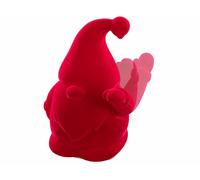 Infactory Nain de jardin animé à pile - coloris rouge