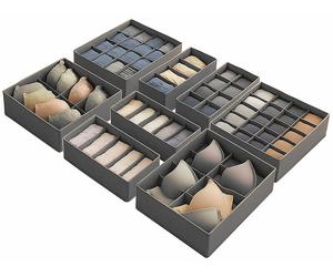 Infactory Organiseurs de rangement en tissu à 8 compartiments