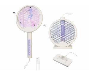 Infactory Piège à insectes rechargeable et tapette à mouches électrique