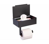 Porte rouleau de papier toilette mural avec boîte pour lingettes [infactory]