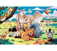 infactory Puzzle Phosphorescent Animaux de La Savane 500 pièces