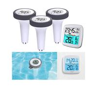 Infactory Récepteur à écran LCD sans fil avec 3 thermomètres de piscine PT-310
