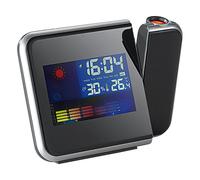 Infactory Réveil à projection avec thermomètre et hygromètre