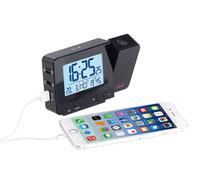 infactory Réveil à Projection Radio-piloté avec Chargement USB DAC-700.Beam