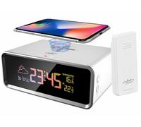 Infactory Réveil avec station météo etchargeur à induction Qi 10 W