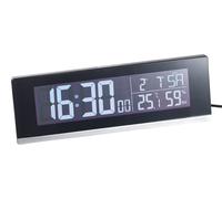 infactory Réveil Radio-pilotée avec thermomètre et Chargeur USB