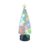 Infactory Sapin de Noël enneigé avec LED multicolores à piles