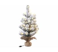 Infactory Sapin de Noël USB artificiel enneigé 50 LED - 56 cm