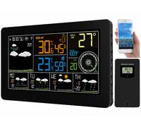 Infactory Station météo connectée avec capteur extérieur, écran couleur et tendances à 5 jours