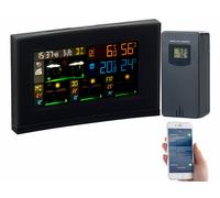 Infactory Station météo connectée avec capteur extérieur et écran couleur FWS-740