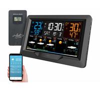 Infactory Station météo connectée FWS-900 avec capteur extérieur et écran couleur