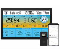 Infactory Station météo connectée FWS-910 avec écran 15,6’’ et capteur extérieur