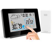 infactory Station météo sans Fil avec capteur extérieur et écran Tactile coul...
