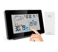 infactory Station météo sans Fil avec capteur extérieur et écran Tactile coul...
