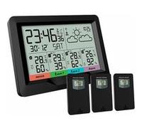 Infactory Station météo sans fil radio-pilotée avec 3 capteurs extérieurs : FWS-400