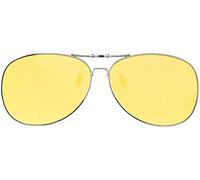 infactory Surlunettes à clip pour conduite nocturne - Aviateur