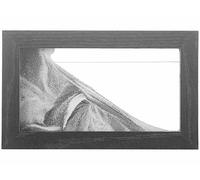 Infactory : Tableau de sable noir et blanc 20 x 12 cm avec cadre en bois G