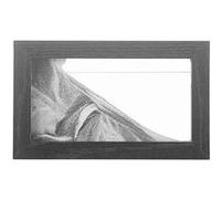 Infactory Tableau de sable noir et blanc 20 x 12 cm avec cadre en bois