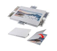 Infactory Tapis de puzzle pour 1000 pièces - Gris clair