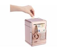Infactory Tirelire électronique design coffre fort - coloris rose