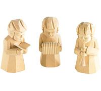 infactory Trio de Figurines en Bois sculpté Musiciens de Noël