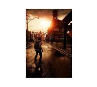 Infamous Second Son Game Poster sur toile Décoration murale pour salon, chambre à coucher 30 x 45 cm