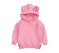 Infant Hoodie Top Boys Sweatshirt Toddler Baby Solid Girls Cute Ear Boys Tops#05
