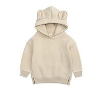 Infant Hoodie Top Boys Sweatshirt Toddler Baby Solid Girls Cute Ear Boys Tops#05