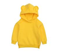 Infant Hoodie Top Boys Sweatshirt Toddler Baby Solid Girls Cute Ear Boys Tops#05