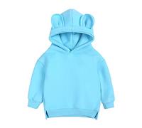 Infant Hoodie Top Boys Sweatshirt Toddler Baby Solid Girls Cute Ear Boys Tops/A