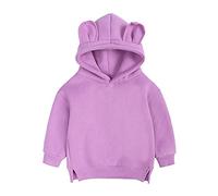 Infant Hoodie Top Boys Sweatshirt Toddler Baby Solid Girls Cute Ear Boys Tops/A