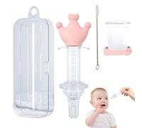Infant Medication Syringe Pacifier Dropper 5.83x1.97 IncheSyringe Dispenser | Cartoon Mouth Feeding Syringe Soft Silicone 5.83x1.97 InchePacifier, BPA Free, Anti-Colic For Newborns, Infant, Child, Liquid