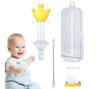 Infant Medication Syringe Pacifier Dropper 5.83x1.97 IncheSyringe Dispenser | Cartoon Mouth Feeding Syringe Soft Silicone 5.83x1.97 InchePacifier, BPA Free, Anti-Colic For Newborns, Infant, Child, Liquid