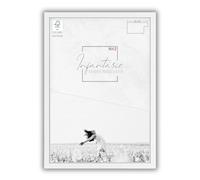 Infantasie N°2 Cadre photo en bois MDF Blanc mat 32 x 45 cm | Baguette profilée carrée de 30 mm, verre synthétique transparent et incassable, panneau arrière en bois HDF