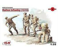 INFANTERIE ITALIENNE (1915) (4 FIGURES) 1:35 KIT DE MODÈLE EN PLASTIQUE ICM
