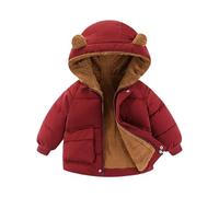 Infantile Bébé Garçons Filles Vêtements ourson cartoon avec fermeture éclair Cardigan Pull vêtements d'extérieur Paquetable et Résistante à L’Eau Blouson Doublé Sherpa Manteau
