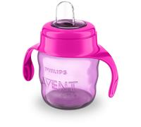 Infantile Glass With Pink Soft Mouthpiece 200 Ml