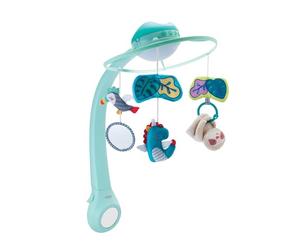 Infantino 3-in-1 Musical Mobile, Mobile Transformable into a Projector and Night Light with Alarm Mode, 6 Built-in Melodies and 4 Nature Sounds, Blue